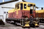 Modesto & Empire Traction GE 70 ton #600 at old shop.